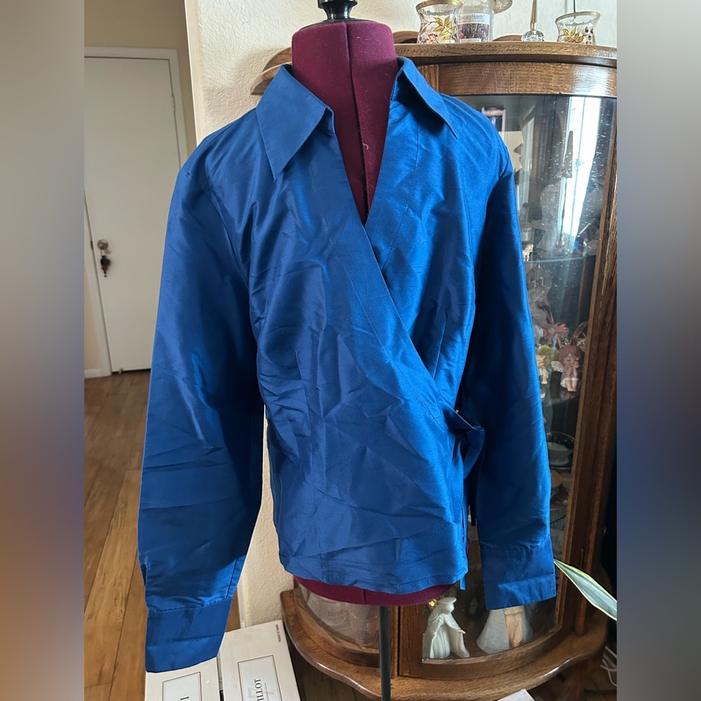 Charter Club Woman’s Long Sleeve Blouse With Side Tie